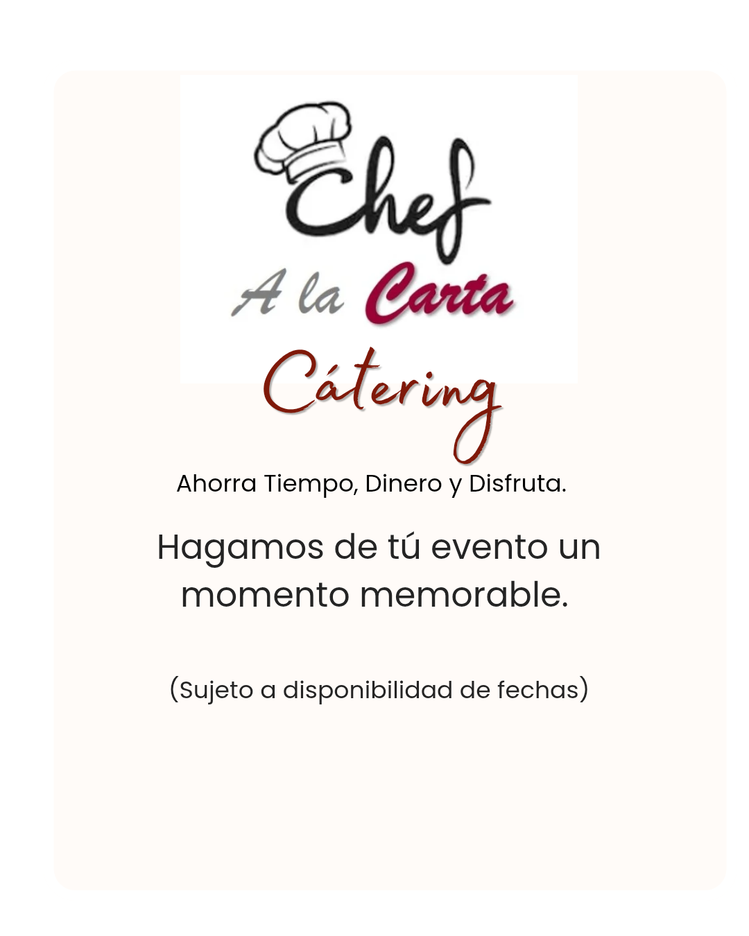 Chef a la Carta